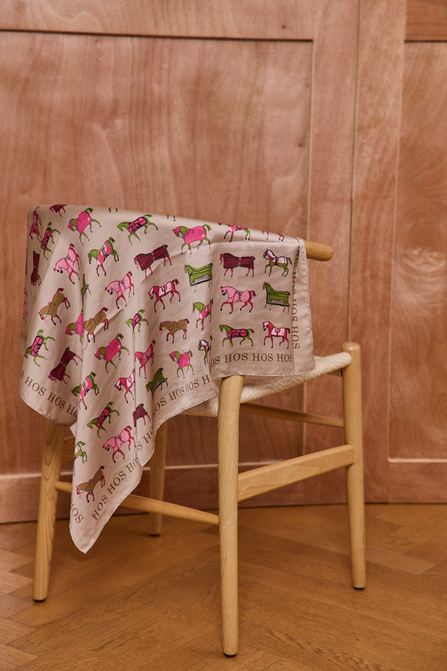 Hos Horses Satin Scarf