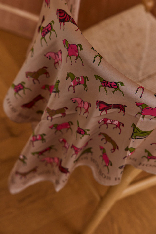 Hos Horses Satin Scarf