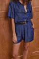 Hos Cupro Denim Shorts