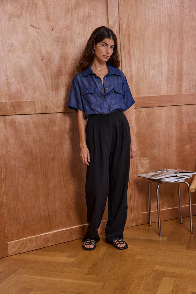 Pleated Julian Trousers