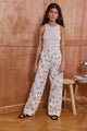 White Embroidery Trousers
