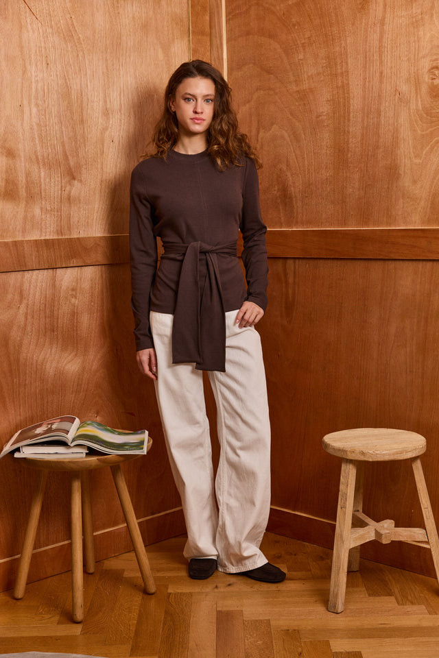 Tie-Fit Heavy Cotton Top