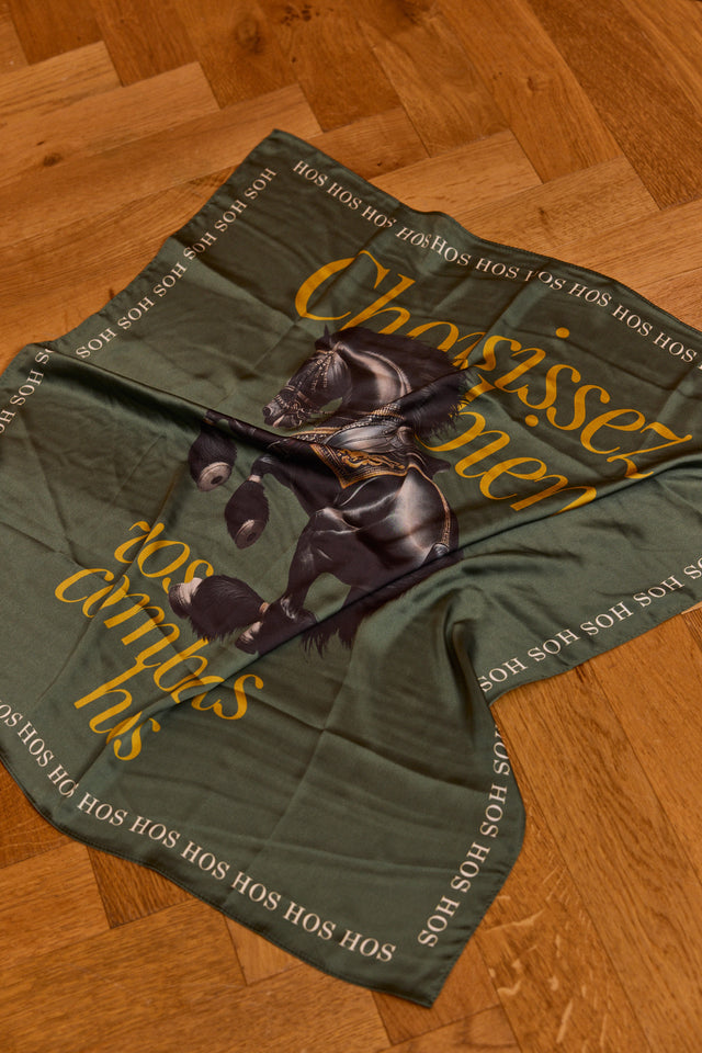 Royal Horse Satin Scarf