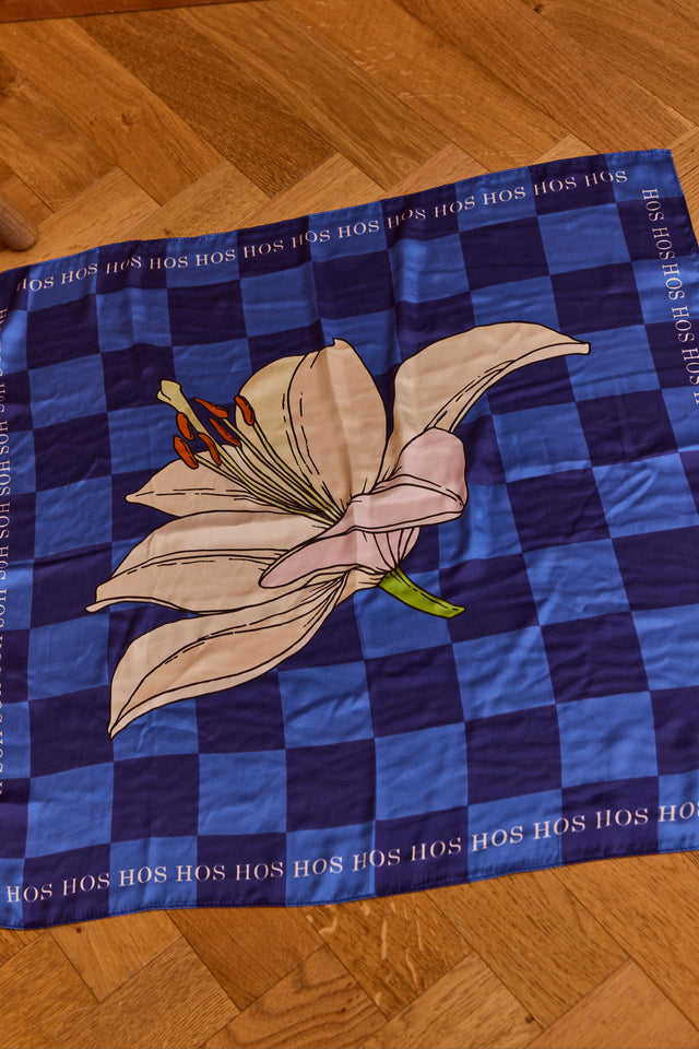 Flower House Satin Scarf