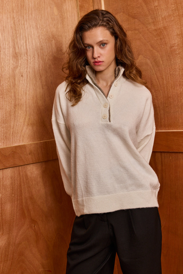 The Double Polo Sweater