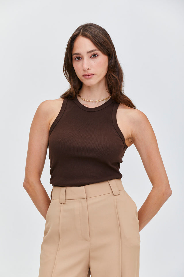 The Greatest Ribbed Halter Top