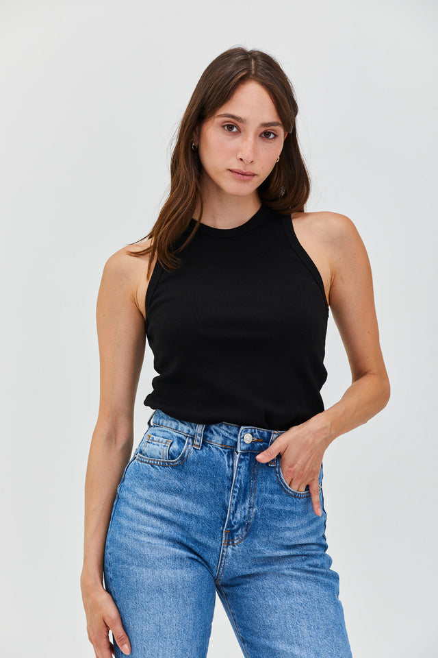 The Greatest Ribbed Halter Top